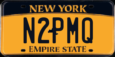 NY license plate N2PMQ