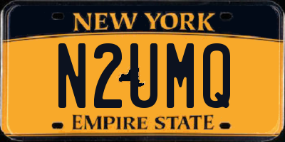 NY license plate N2UMQ