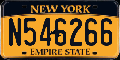 NY license plate N546266