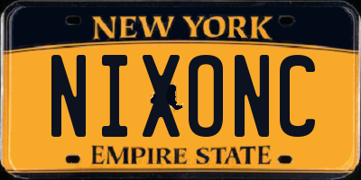 NY license plate NIXONC