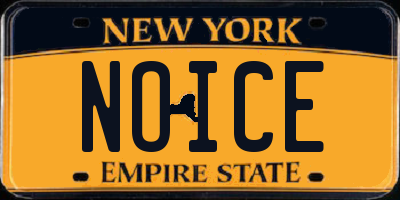 NY license plate NOICE