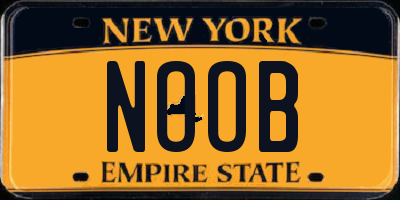 NY license plate NOOB