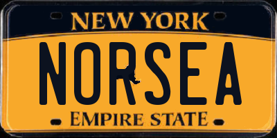 NY license plate NORSEA