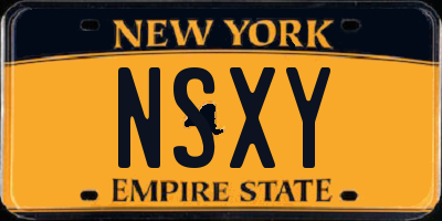 NY license plate NSXY