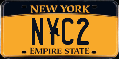 NY license plate NYC2