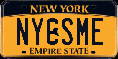 NY license plate NYCSME