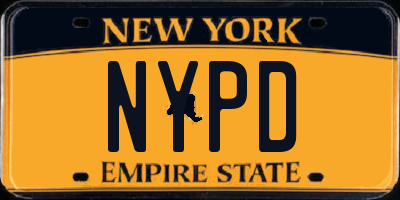 NY license plate NYPD