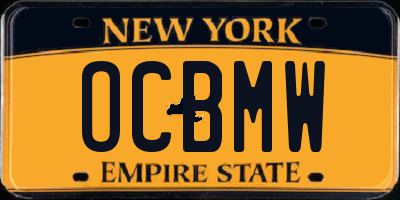 NY license plate OCBMW