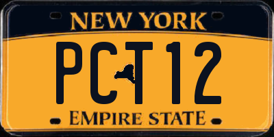 NY license plate PCT12