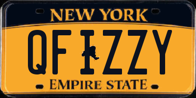 NY license plate QFIZZY