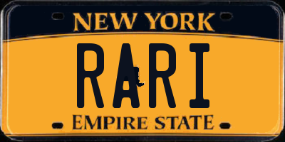 NY license plate RARI