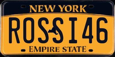 NY license plate ROSSI46