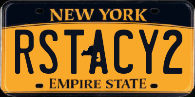 NY license plate RSTACY2
