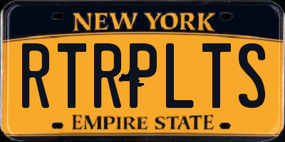 NY license plate RTRPLTS