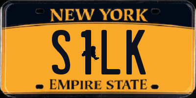 NY license plate S1LK