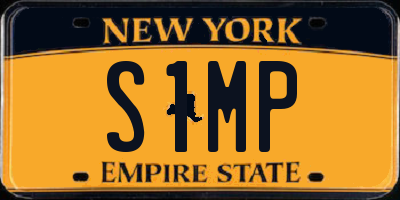 NY license plate S1MP