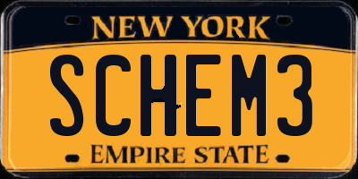 NY license plate SCHEM3