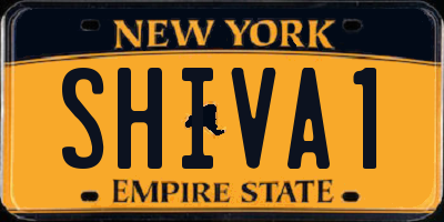NY license plate SHIVA1