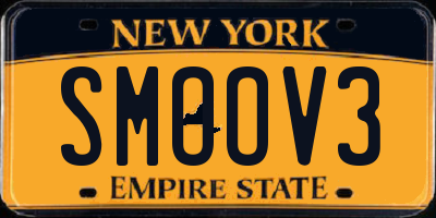 NY license plate SMOOV3