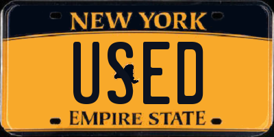 NY license plate USED