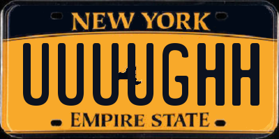 NY license plate UUUUGHH