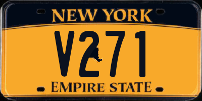 NY license plate V271