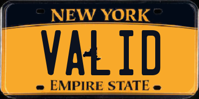 NY license plate VALID