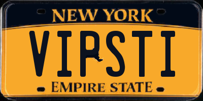 NY license plate VIPSTI