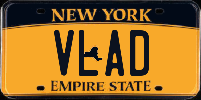 NY license plate VLAD