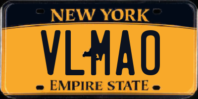 NY license plate VLMAO