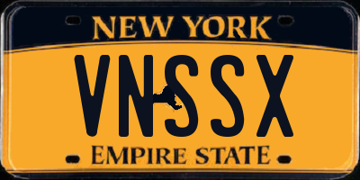 NY license plate VNSSX