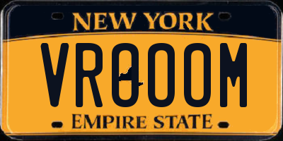 NY license plate VROOOM