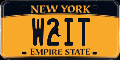 NY license plate W2IT