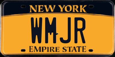 NY license plate WMJR