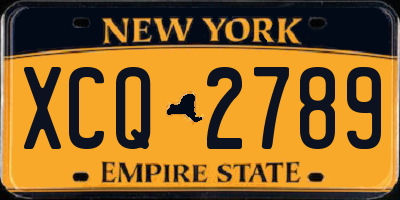 NY license plate XCQ2789