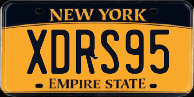 NY license plate XDRS95