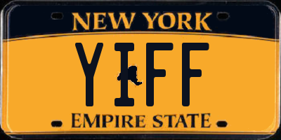 NY license plate YIFF