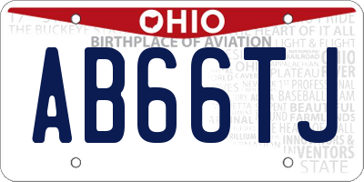 OH license plate AB66TJ