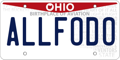 OH license plate ALLFODO