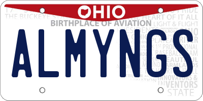 OH license plate ALMYNGS