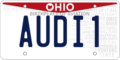 OH license plate AUDI1