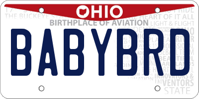 OH license plate BABYBRD