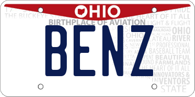 OH license plate BENZ