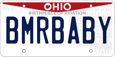 OH license plate BMRBABY