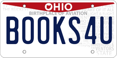 OH license plate BOOKS4U