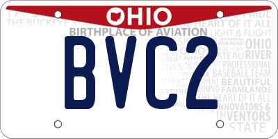 OH license plate BVC2