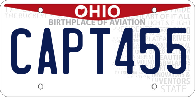 OH license plate CAPT455