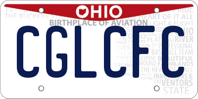 OH license plate CGLCFC