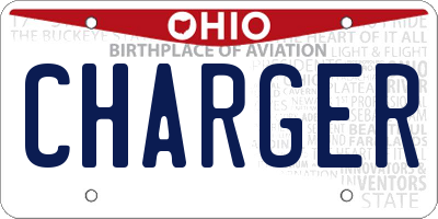 OH license plate CHARGER