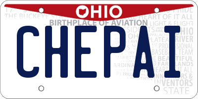 OH license plate CHEPAI